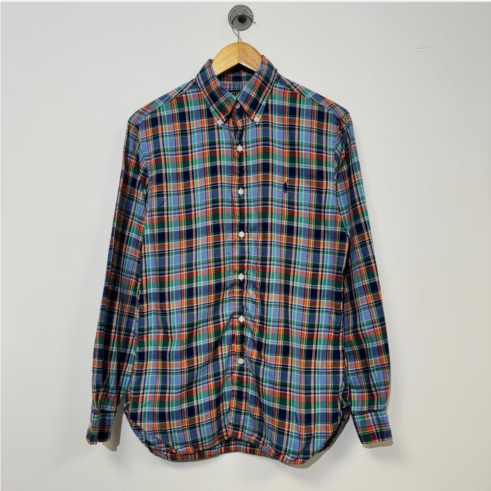 RALPH LAUREN SLIM FIT MULTICOLOR BUTTON DOWN SHIRT